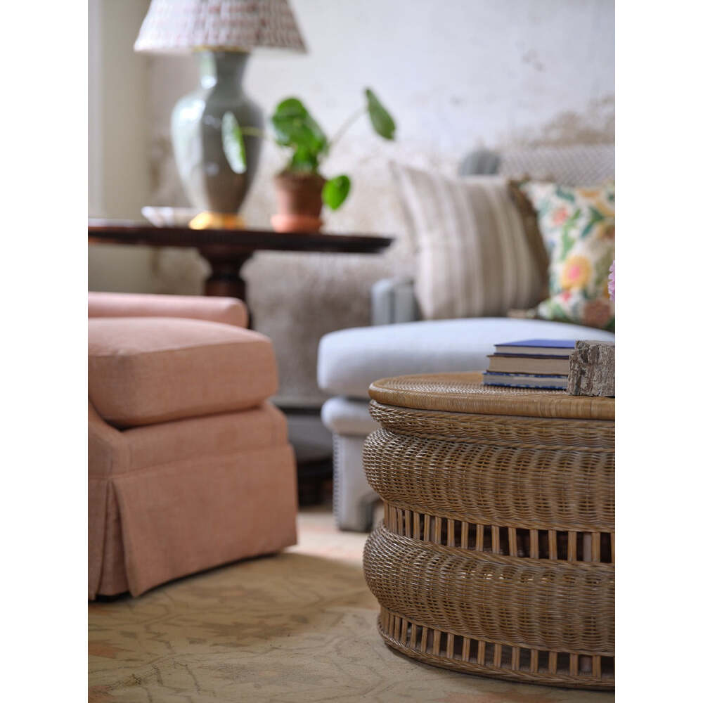 Tambour Woven Coffee Table by Bunny Williams Home 6
