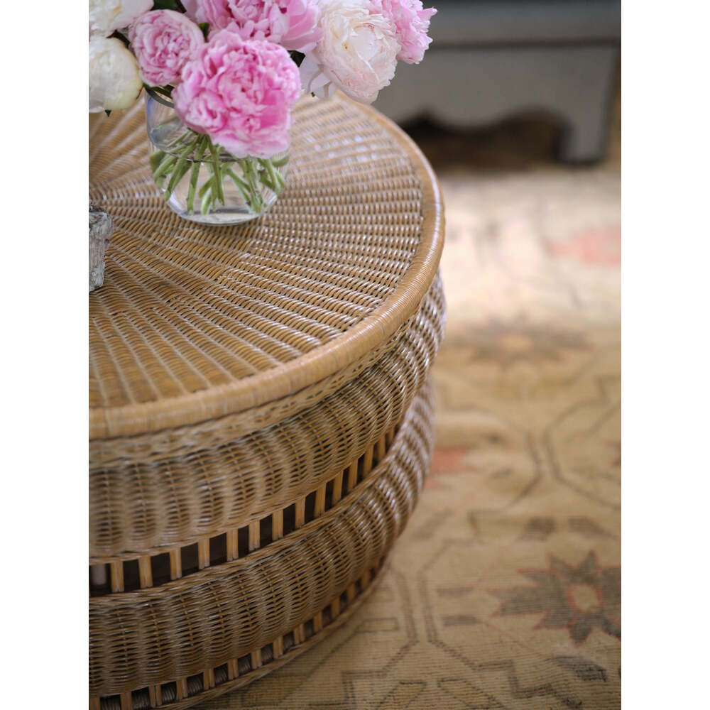 Tambour Woven Coffee Table by Bunny Williams Home 7
