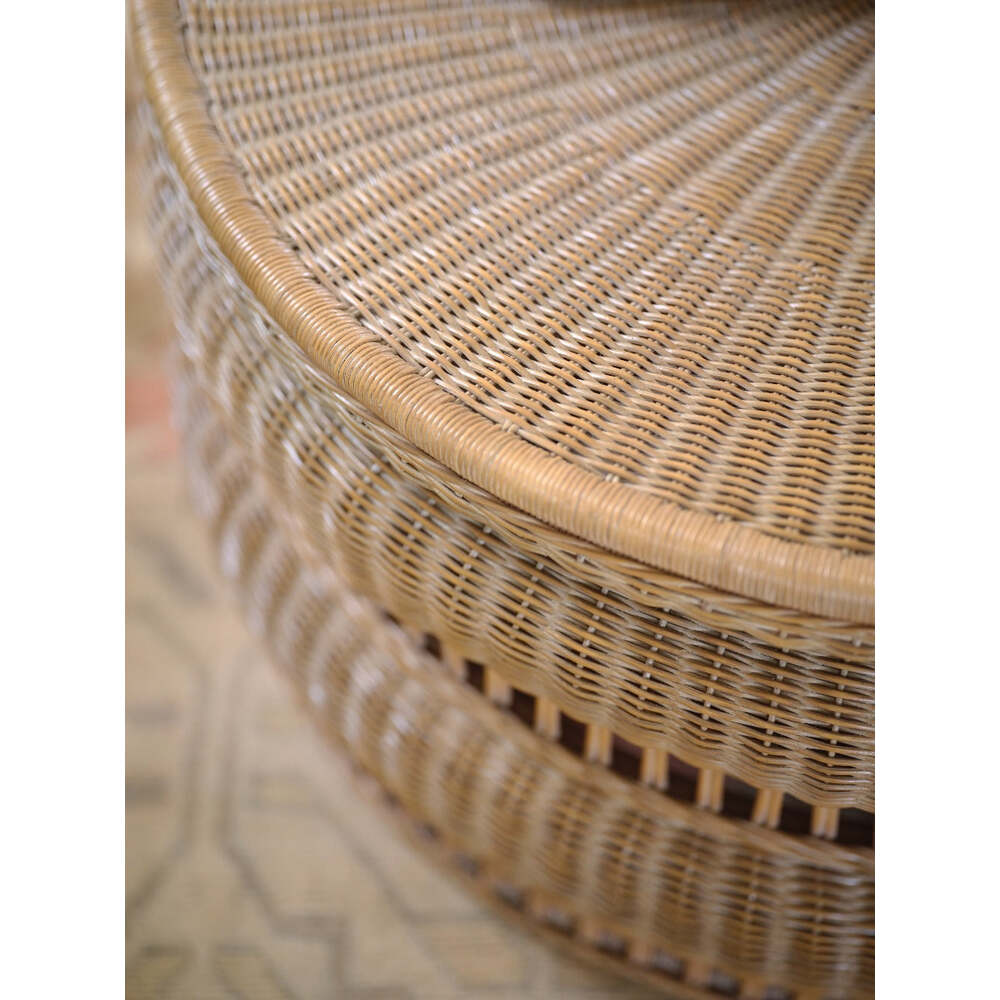 Tambour Woven Coffee Table by Bunny Williams Home 8