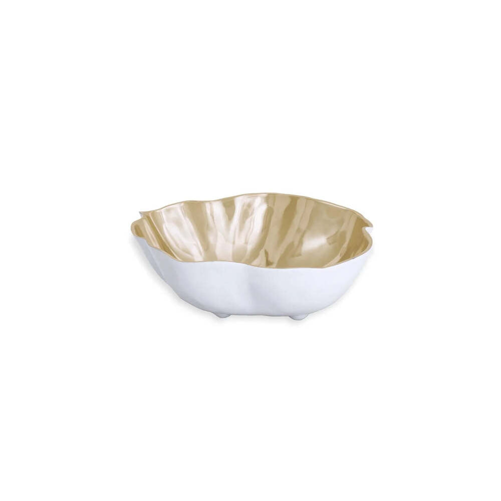 Thanni Soho Onyx Medium Bowl - White & Gold by Beatriz Ball 1