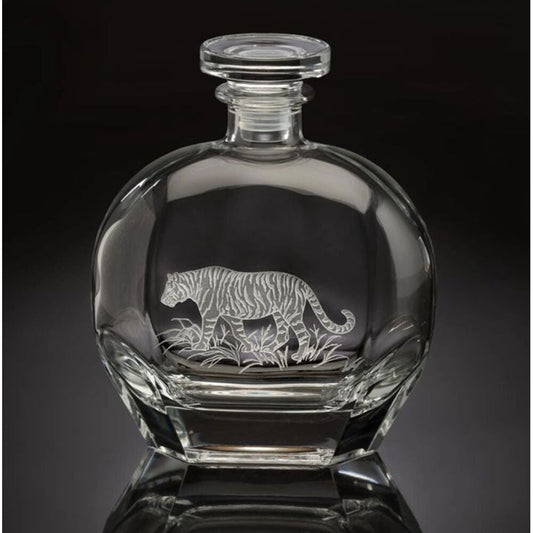 Tiger Decanter Big Cats by Julie Wear
