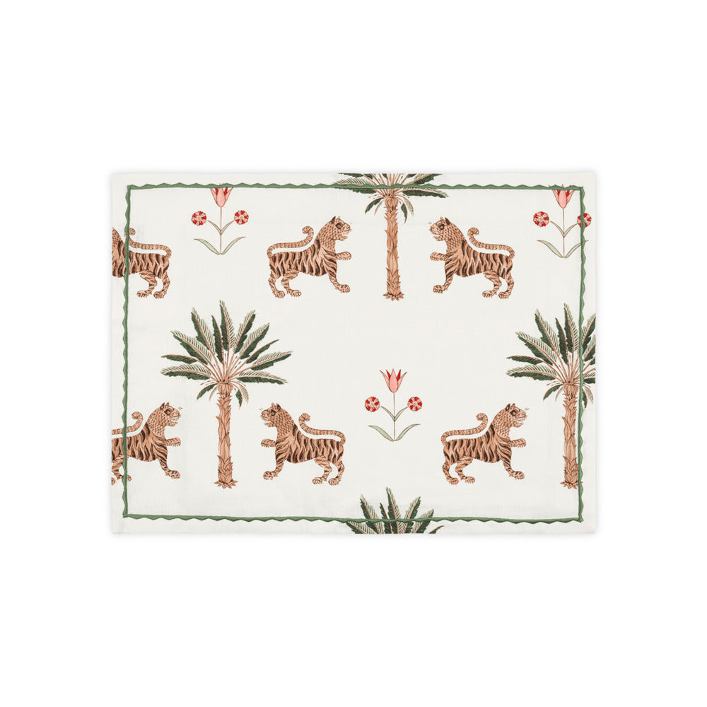 Tiger Palm Placemat Tigereye (Set of 4)