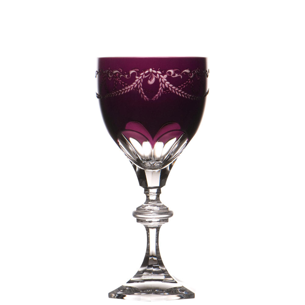 Titanic Amethyst Water Glass by Varga Crystal