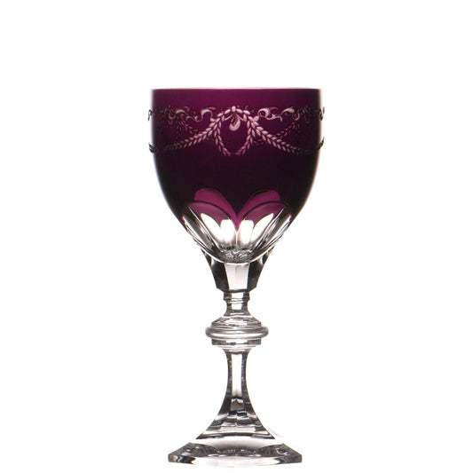 Titanic Amethyst Water Glass by Varga Crystal