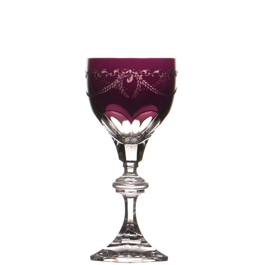 Titanic Amethyst Wine Glass by Varga Crystal