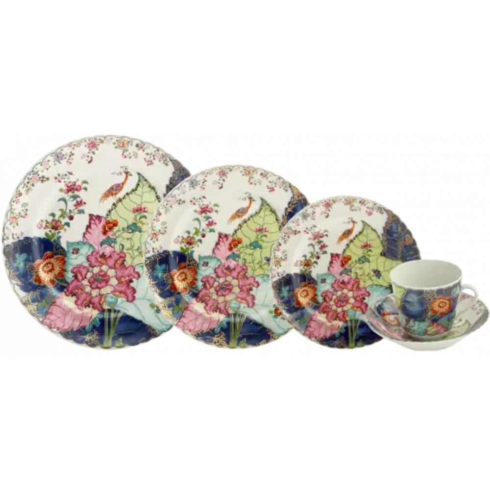 Tobacco Leaf 5 Piece Place Set by Mottahedeh