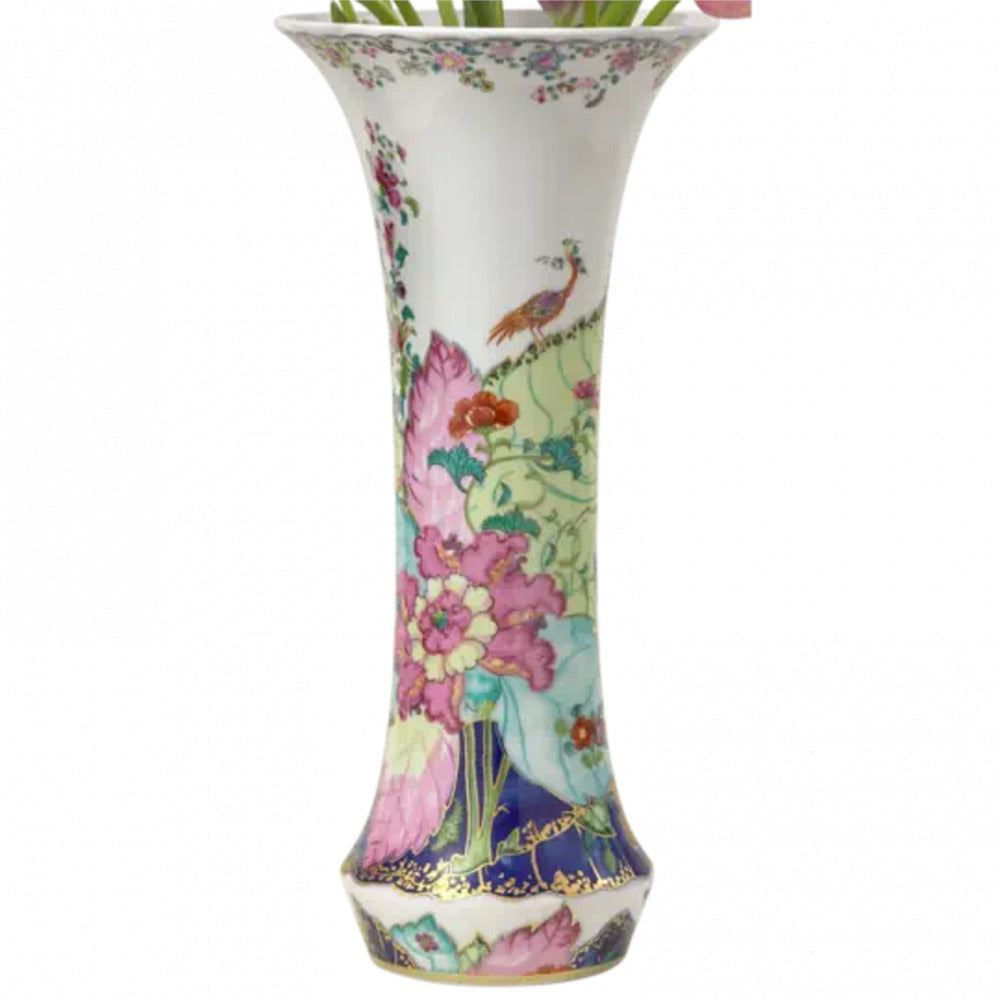 Tobacco Leaf Divina Vase by Mottahedeh