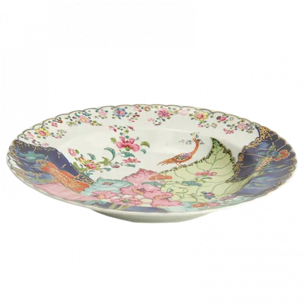 Tobacco Leaf Rim Soup Plate by Mottahedeh