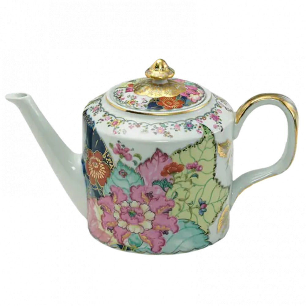 Tobacco Leaf Teapot by Mottahedeh