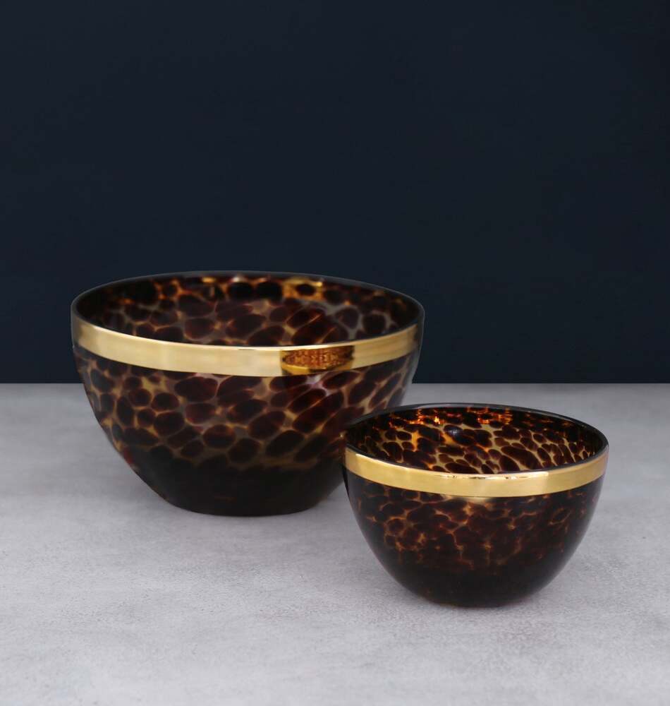 Tortoise & Gold 5.5" Bowl by Beatriz Ball 1