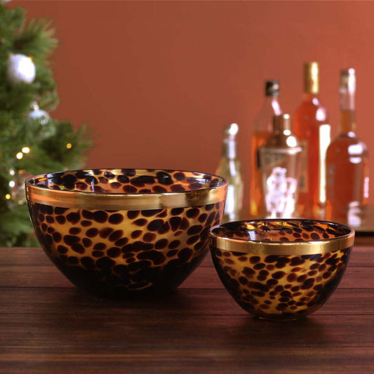 Tortoise & Gold 8" Bowl by Beatriz Ball