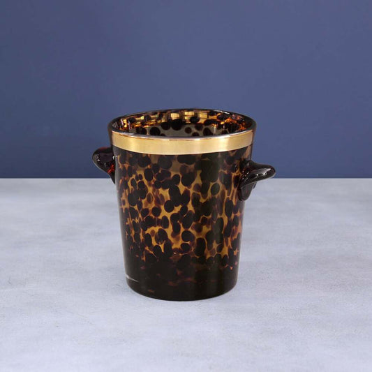 Tortoise & Gold Ice Bucket by Beatriz Ball