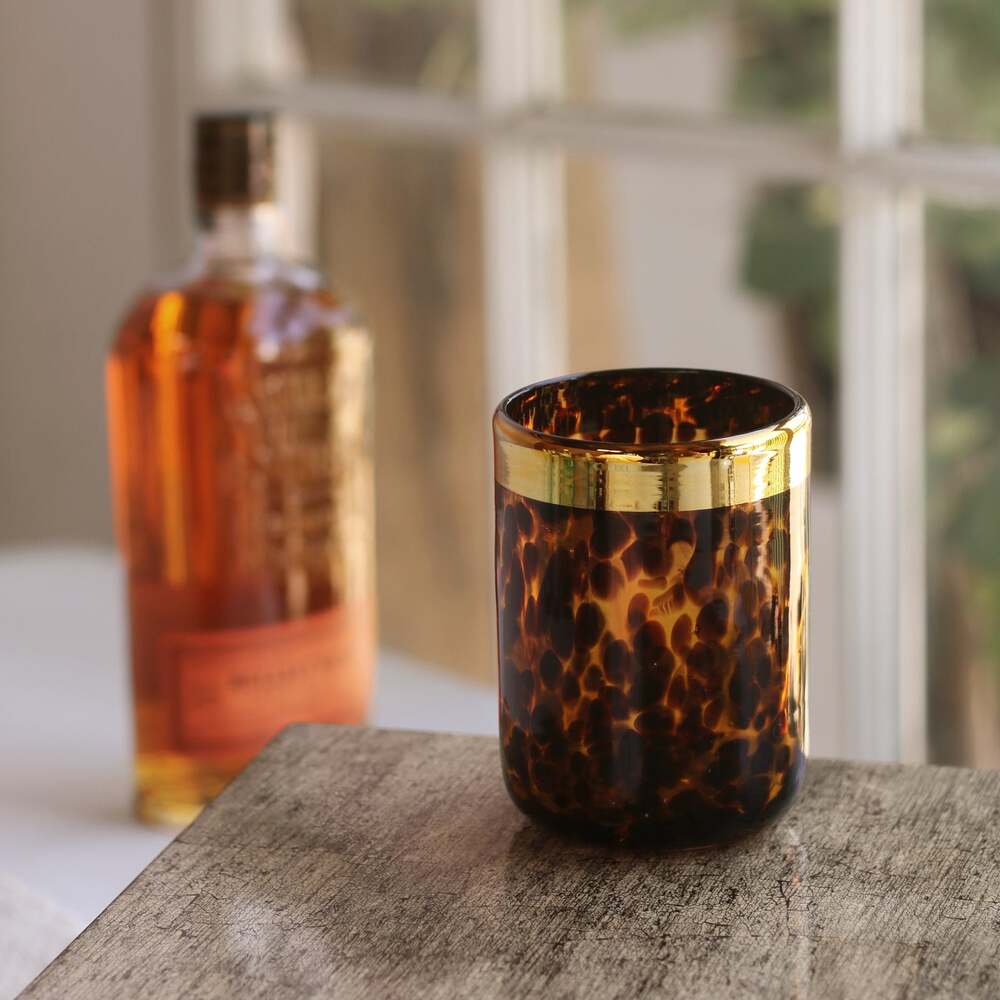 Tortoise & Gold Tumbler Set of 4 by Beatriz Ball 3