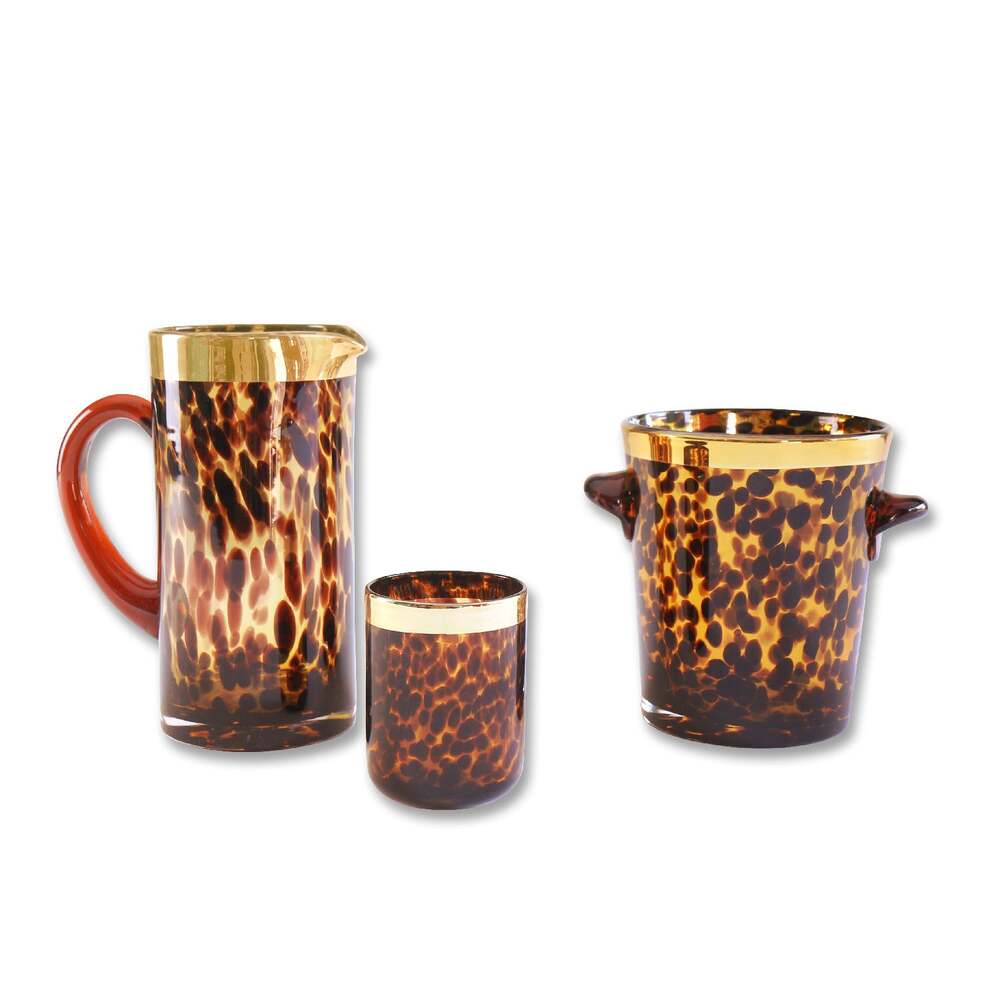 Tortoise & Gold Tumbler Set of 4 by Beatriz Ball 7