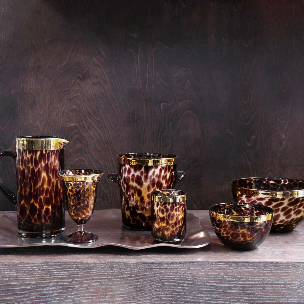 Tortoise & Gold Tumbler Set of 4 by Beatriz Ball 8
