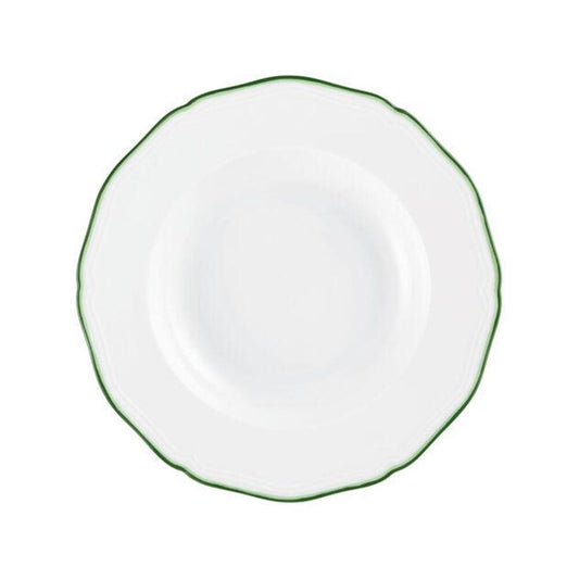 Touraine Double Green Net Soup Plate by Raynaud