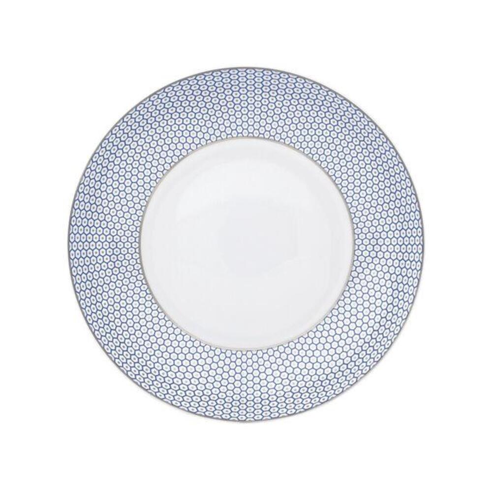 Tresor 10.75" dia Blue Soup Plate by Raynaud