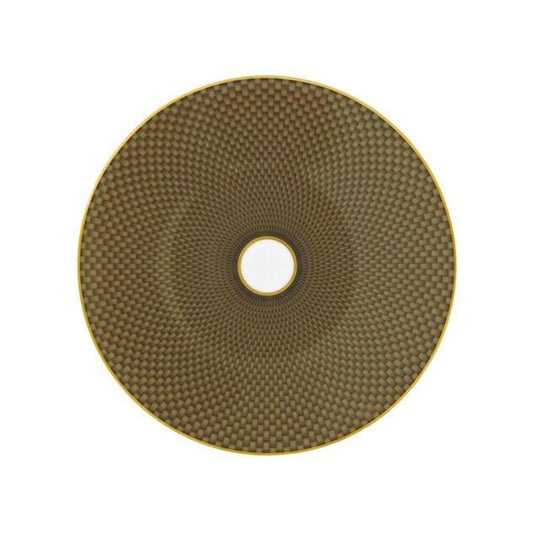Tresor Brown Dessert Plate by Raynaud