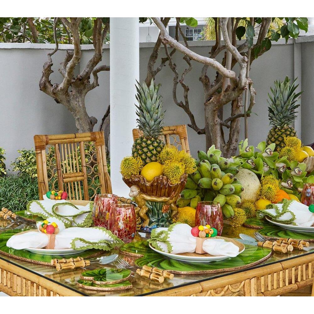 Tropicana Placemat in Green - Set of 4 by Kim Seybert 4