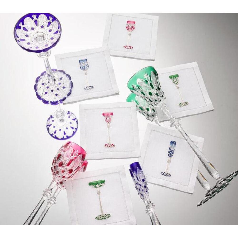 Tsar Cocktail Napkin in Multi - Set of 6 in a Gift Box by Kim Seybert 1
