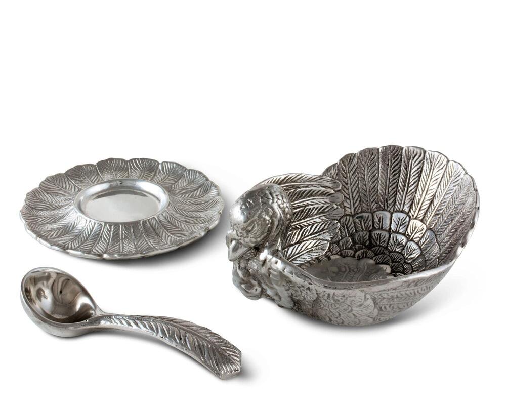 Turkey 3-Piece Condiment Set by Arthur Court Designs 2