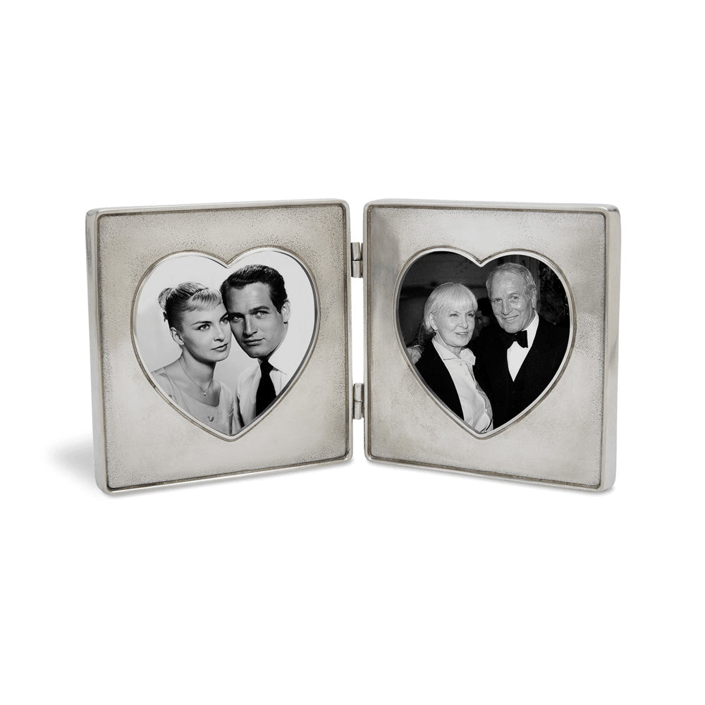 Two Hearts Frame by Match Pewter