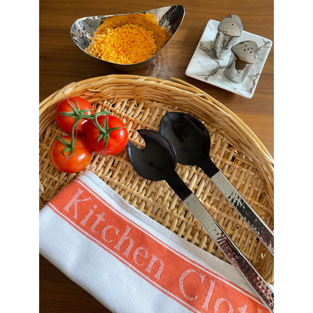 Valencia Salad Set with Buffalo Horn (2pc set) by Mary Jurek Design Additional Image -3
