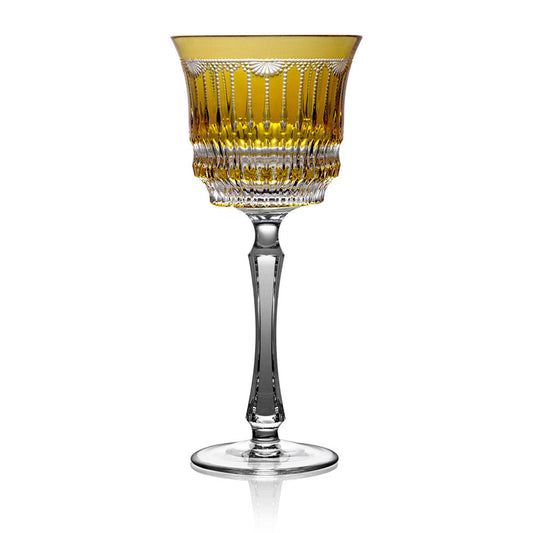 Venice Amber Water Glass by Varga Crystal