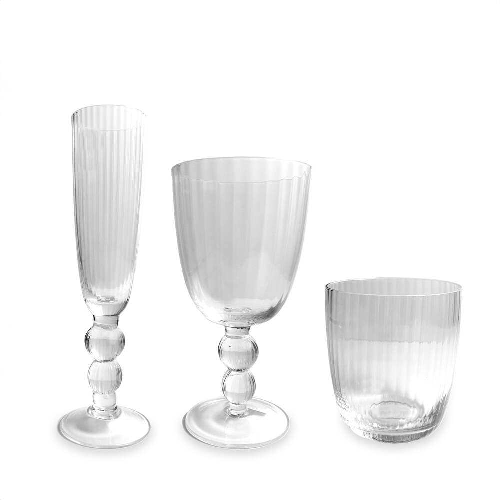 Venice Champagne Flute Set of 4 - Clear by Beatriz Ball 11