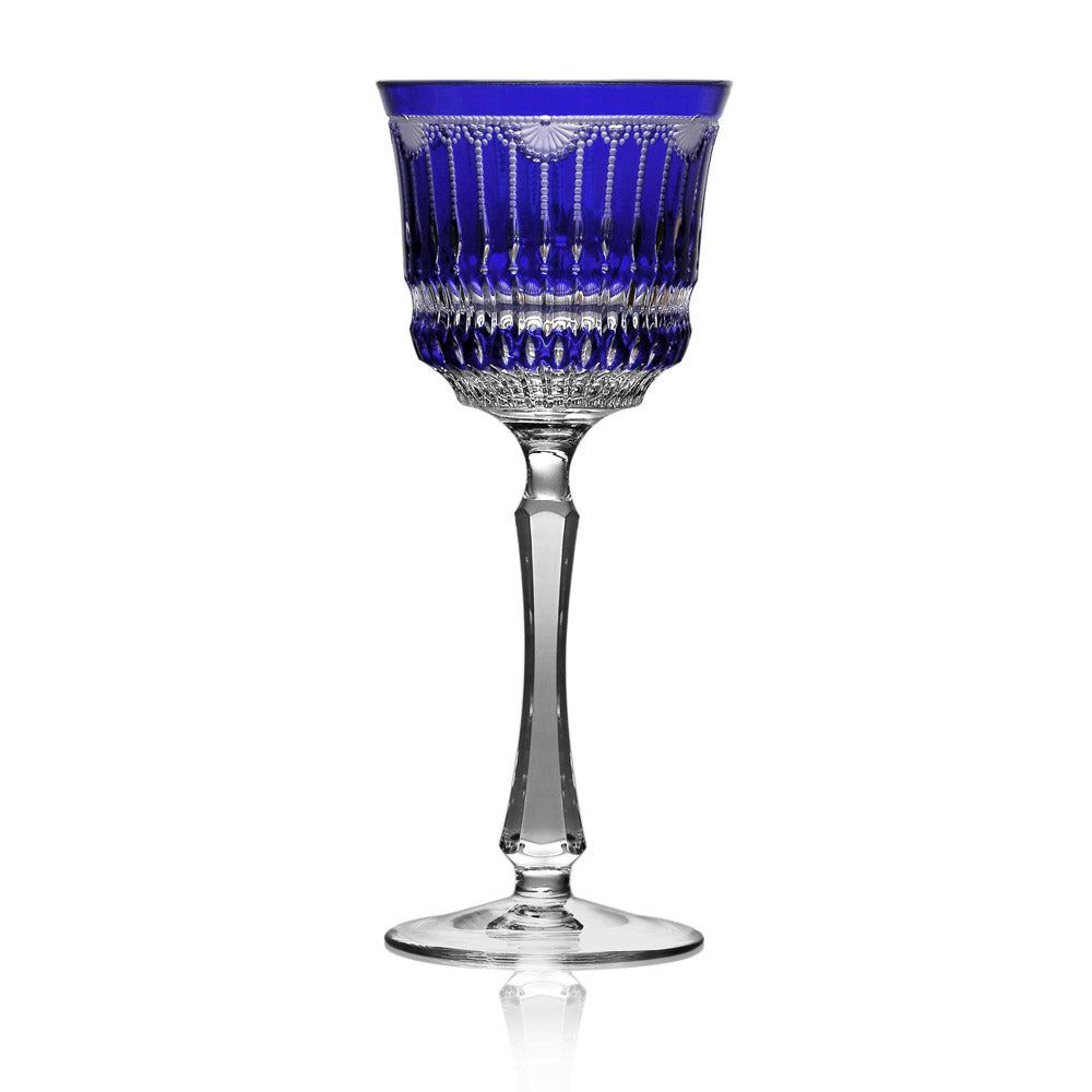 Venice Cobalt Wine Hock by Varga Crystal