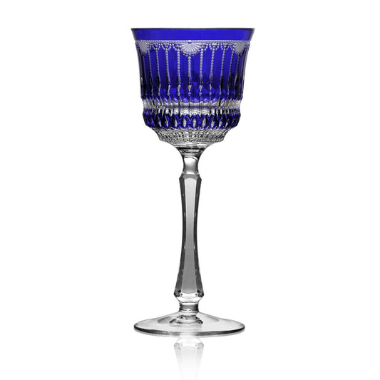 Venice Cobalt Wine Hock by Varga Crystal