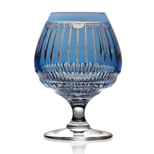 Venice Sky Blue Grand Brandy Glass by Varga Crystal