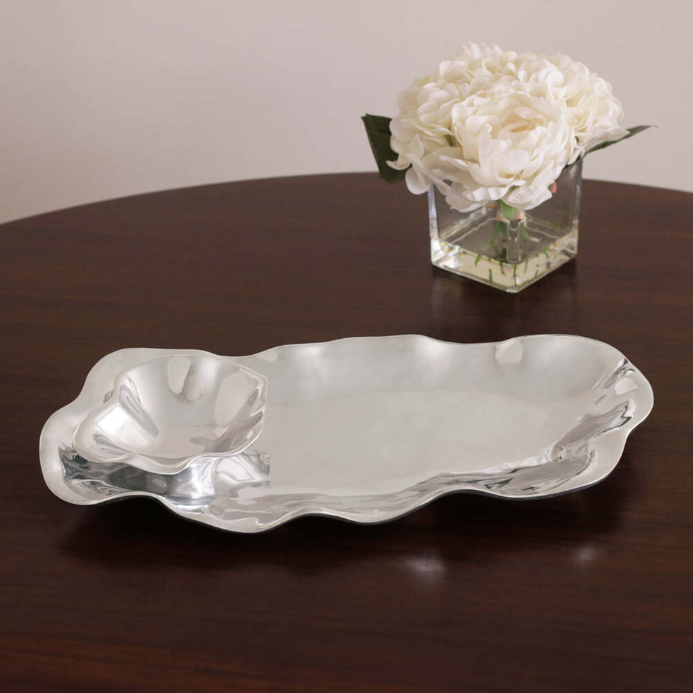 Vento Bergamo Oval Chip & Dip Bowl by Beatriz Ball 1