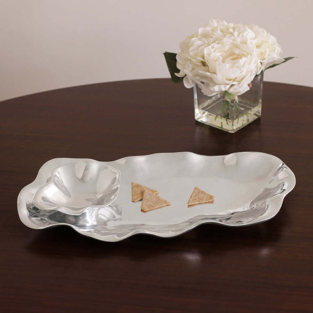 Vento Bergamo Oval Chip & Dip Bowl by Beatriz Ball 2