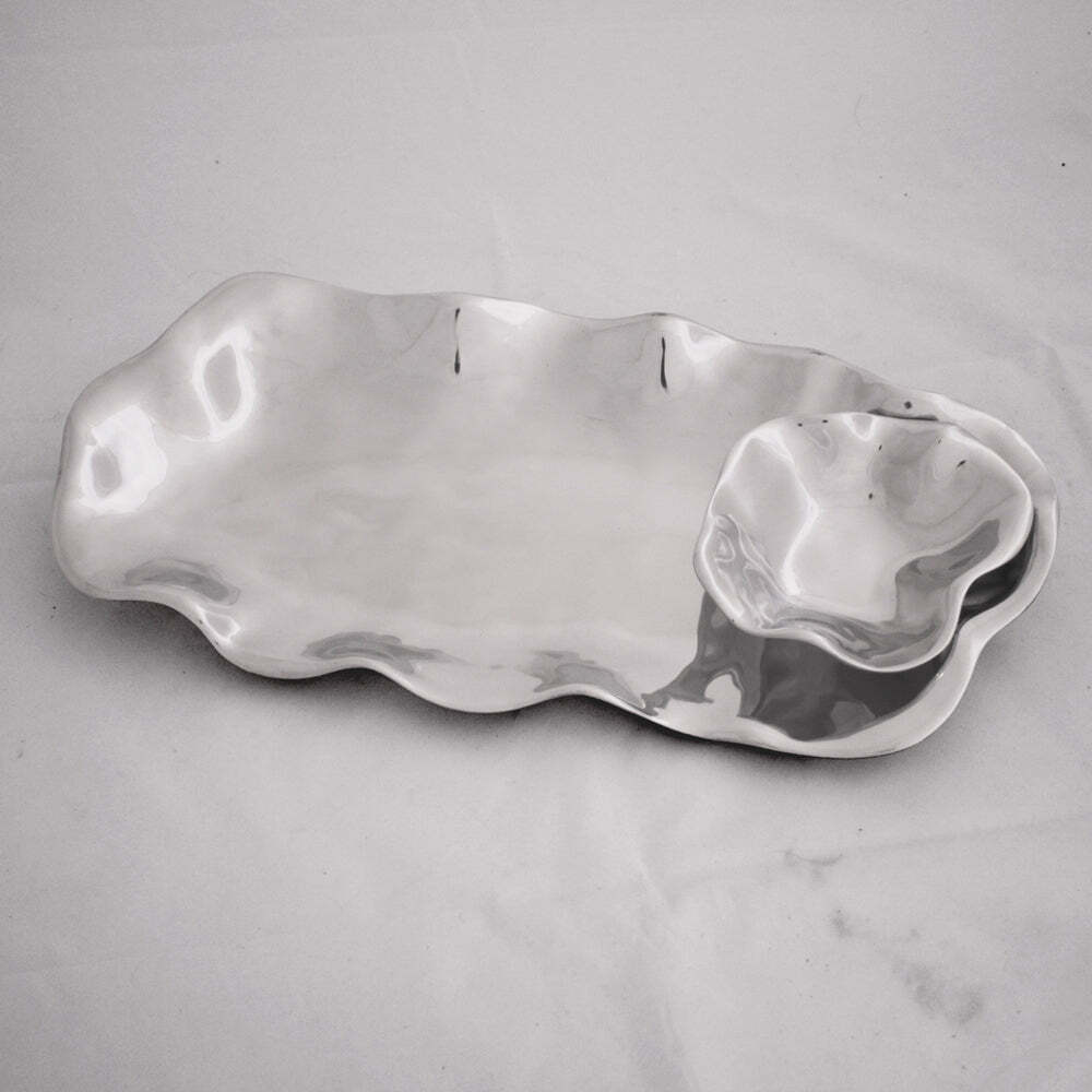 Vento Bergamo Oval Chip & Dip Bowl by Beatriz Ball 3