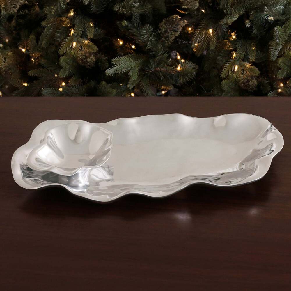 Vento Bergamo Oval Chip & Dip Bowl by Beatriz Ball