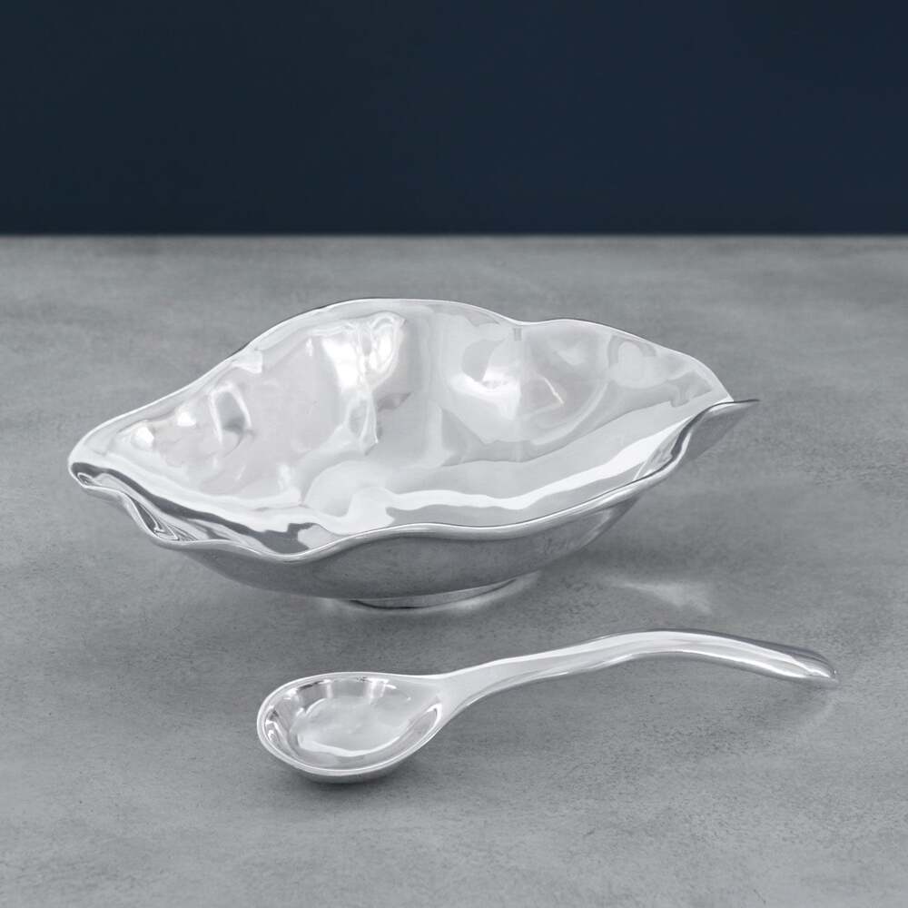 Vento Claire Medium Bowl with Spoon by Beatriz Ball