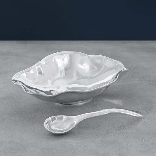 Vento Claire Medium Bowl with Spoon by Beatriz Ball