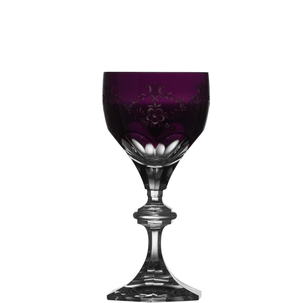 Versailles Amethyst Wine Glass by Varga Crystal