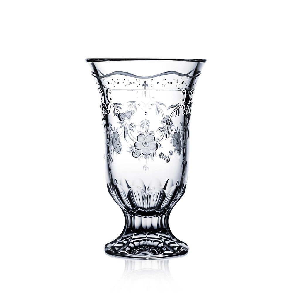 Versailles Clear Footed Vase 8" by Varga Crystal