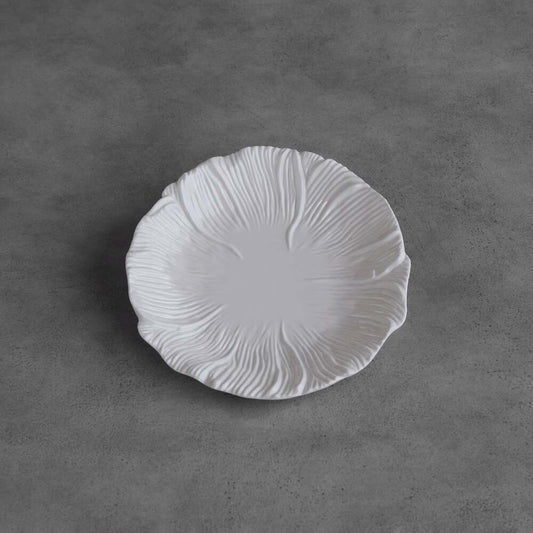 Vida Lettuce 9" Salad Plate Set of 4 - White by Beatriz Ball