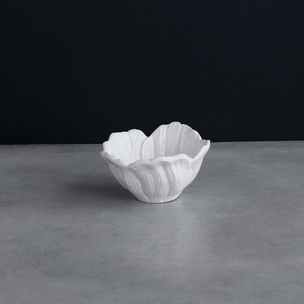 Vida Lettuce Mini Dip Bowl Set of 4 - White by Beatriz Ball