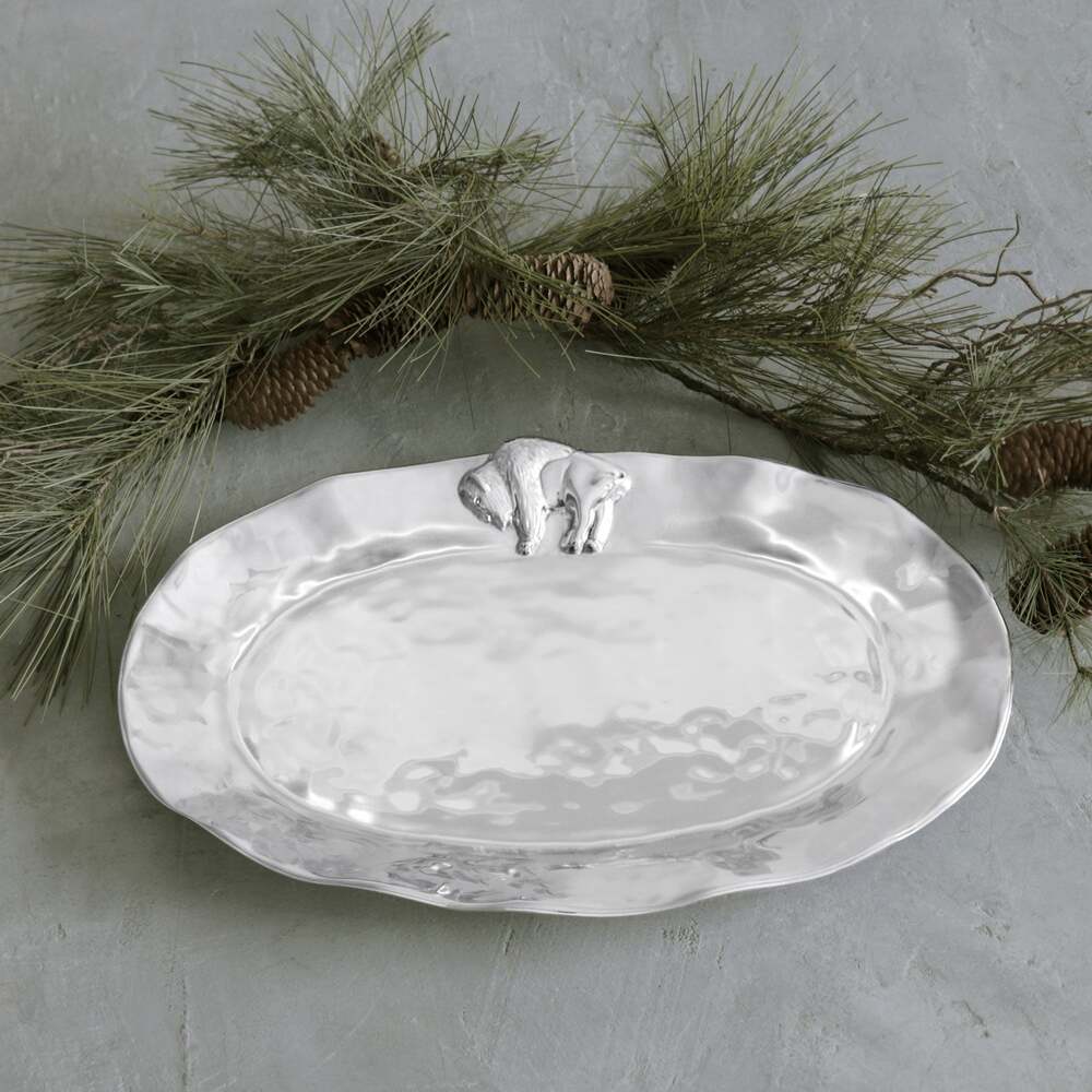 Western Buffalo Large Oval Platter by Beatriz Ball 3
