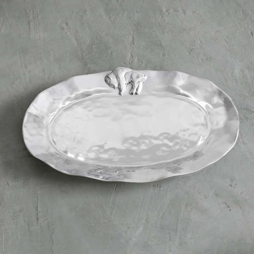 Western Buffalo Large Oval Platter by Beatriz Ball