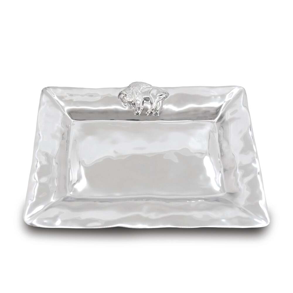 Western Buffalo Medium Rectangular Tray by Beatriz Ball 1