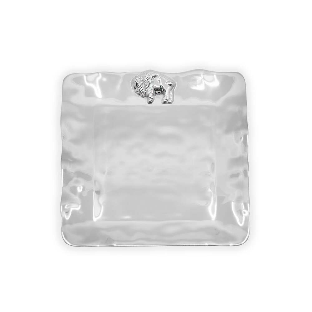 Western Buffalo Medium Square Platter by Beatriz Ball 1