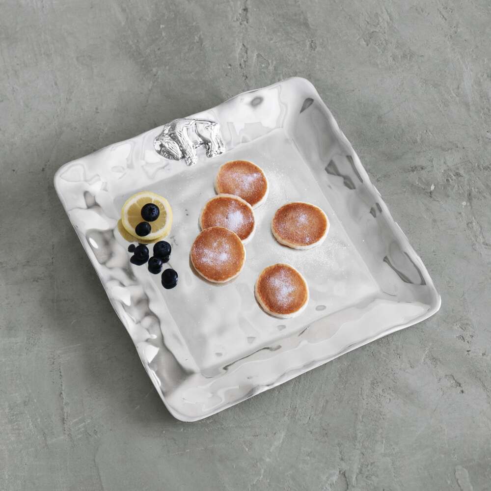 Western Buffalo Medium Square Platter by Beatriz Ball 2