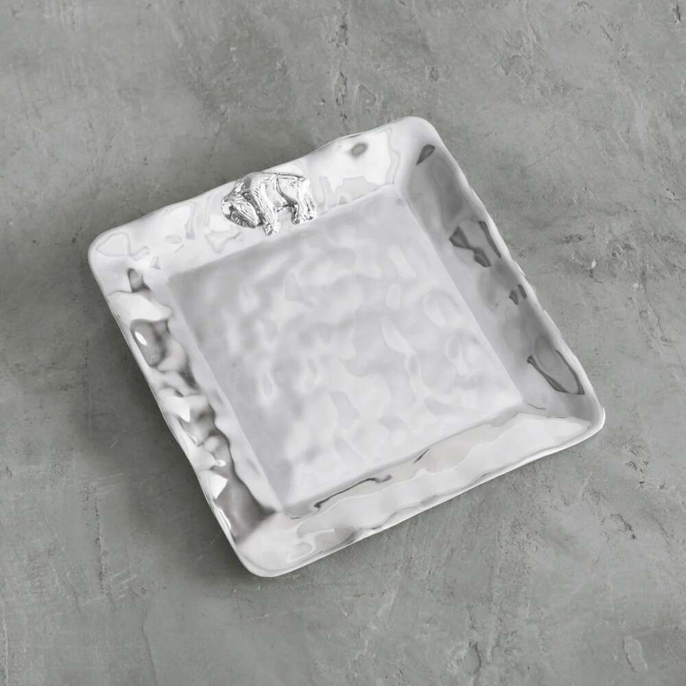 Western Buffalo Medium Square Platter by Beatriz Ball
