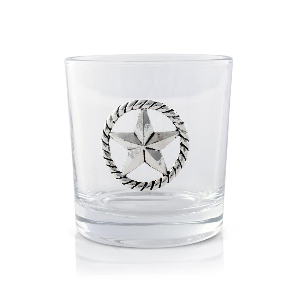 Western Star Bar Glass Set of 4 by Arthur Court Designs 1