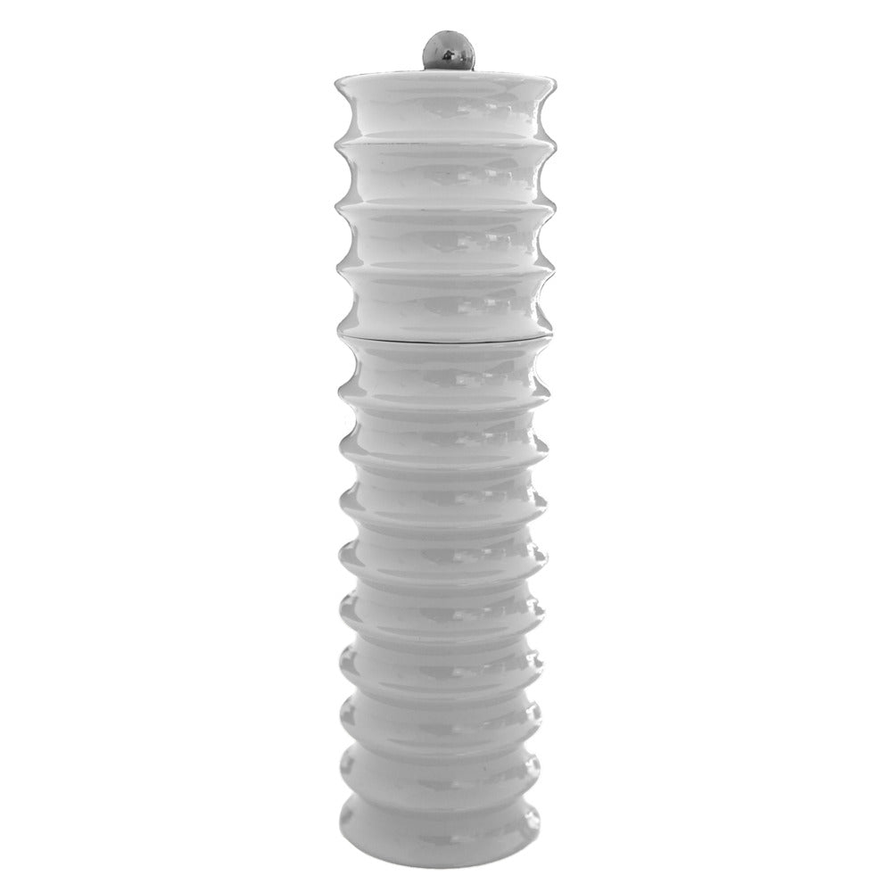 White Twister Salt and Pepper Grinder 24cm by Addison Ross